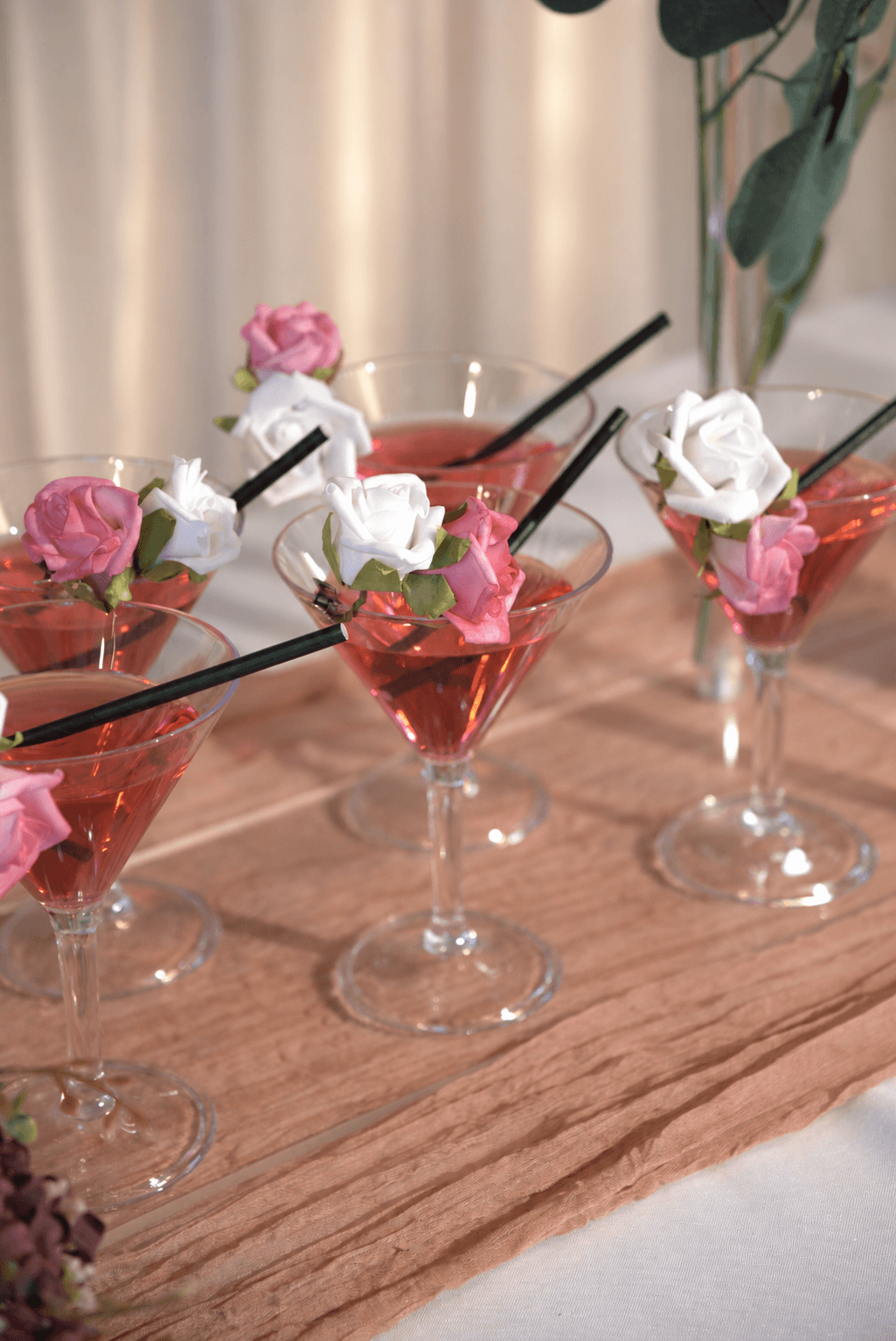 Premium unbreakable glassware on a Centrepiece