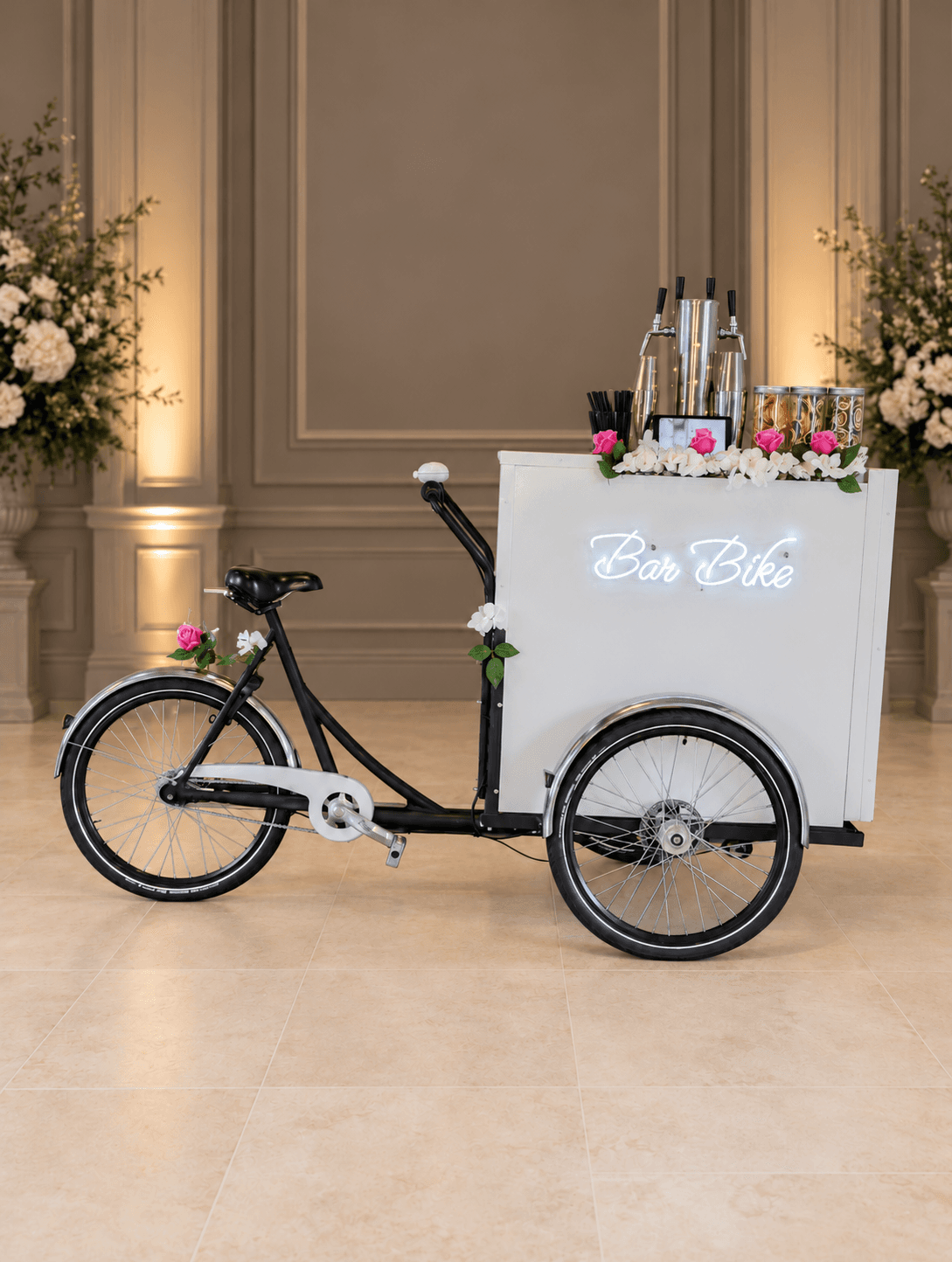 BarBike with pink florals